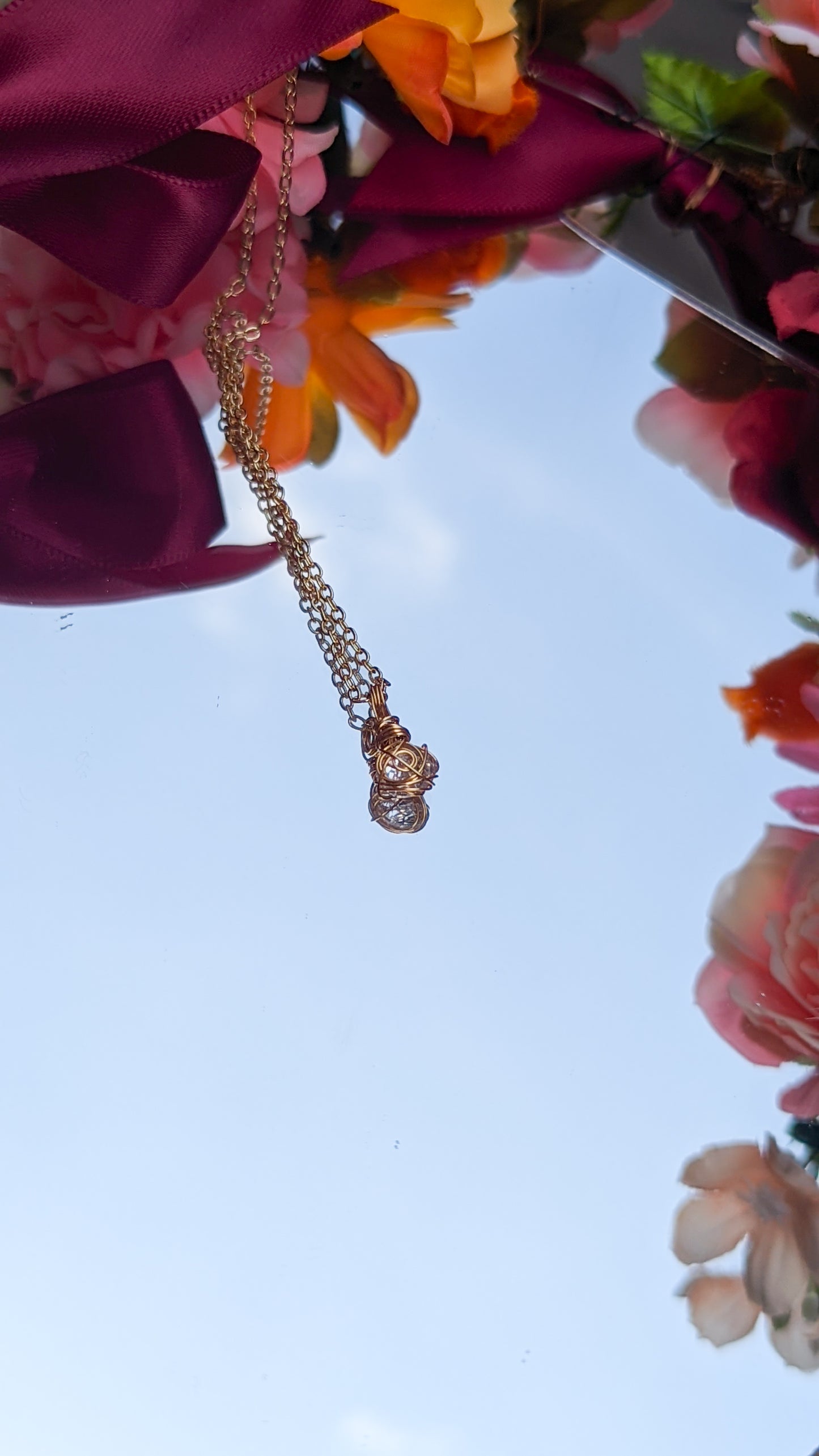 Stella - handmade zircon necklace in 14k gold