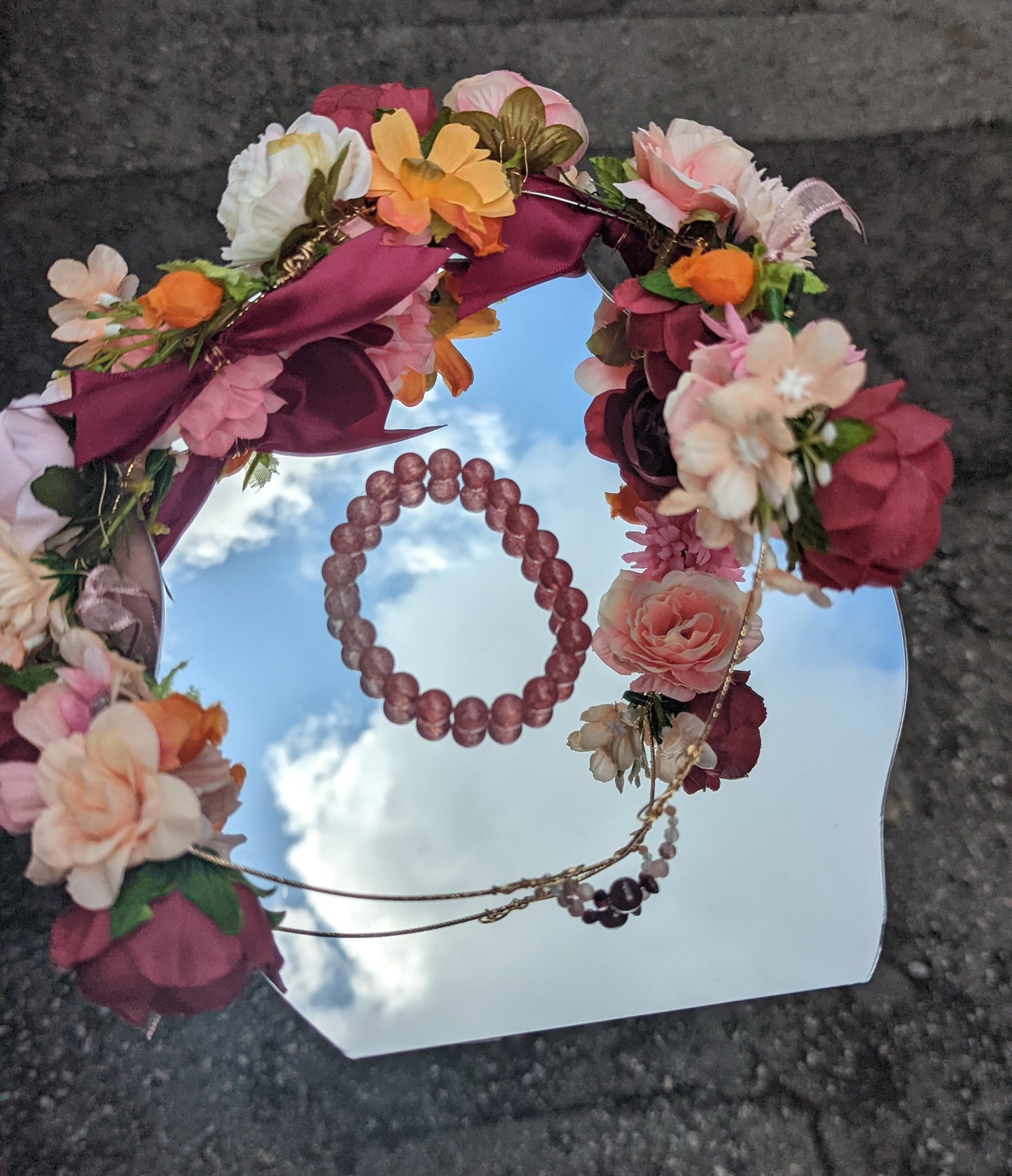 Rozanne - strawberry quartz gradient bracelet